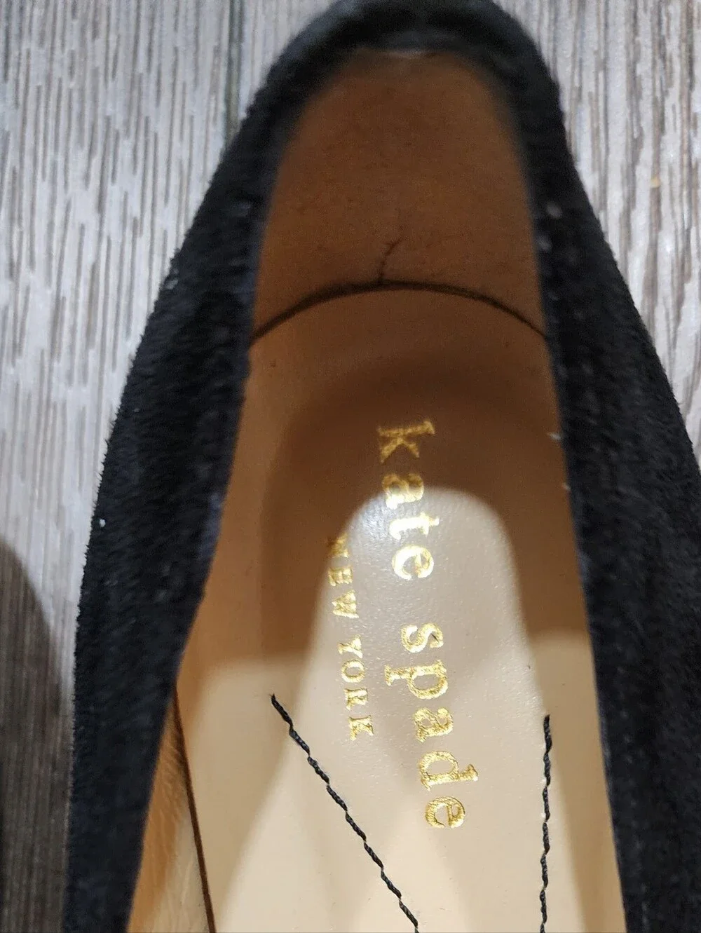 Kate Spade Suede Ebellished Flat, 7.5